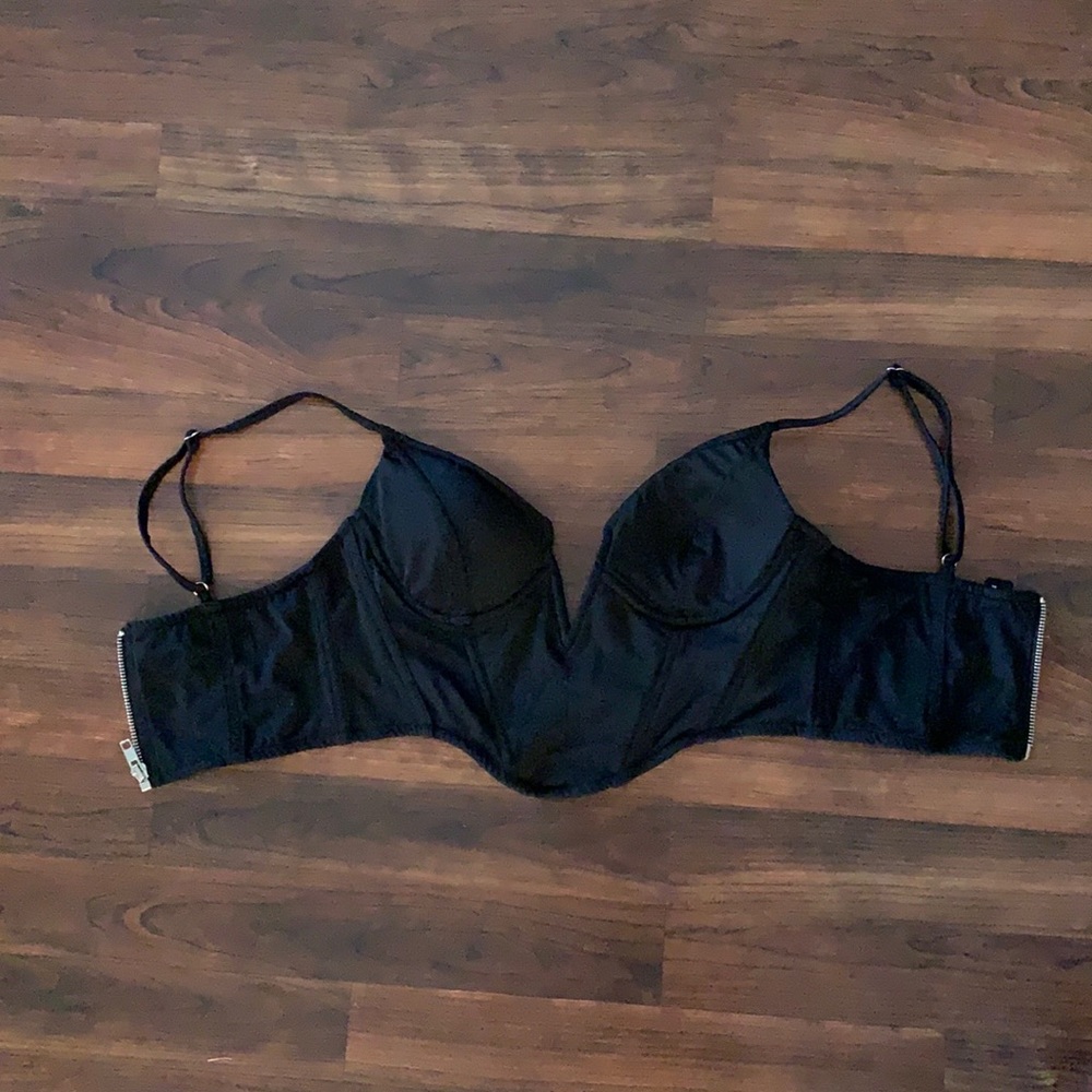 Medium black corset tank top